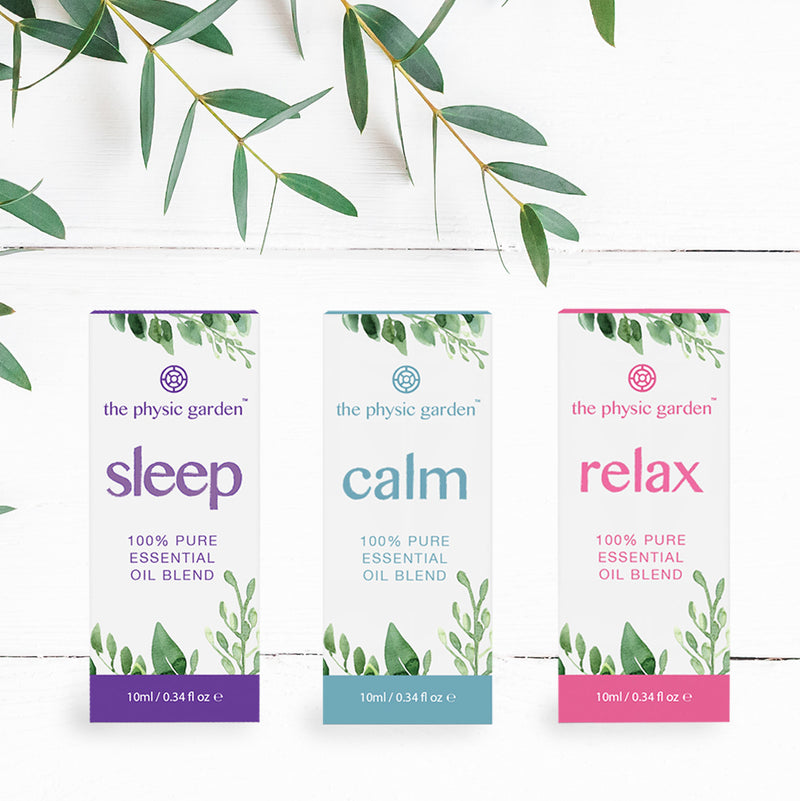 Relax, Calm & Sleep Essential Oil Bundle by The Physic Garden - The Physic Garden